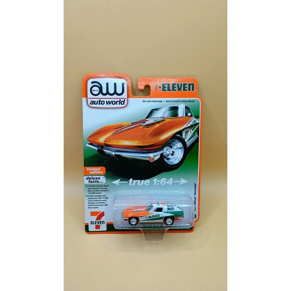 2023 AW Auto World Deluxe Series 7-11 Seven Eleven 1967 Chevy Corvette 1:64 - Picture 1 of 6